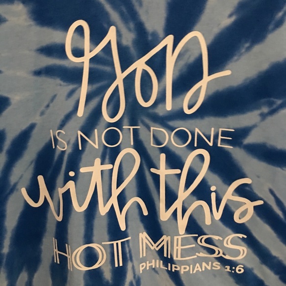 Gods NOT done Tie-Dye Tee - Picture 2 of 2